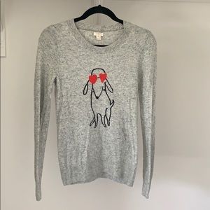 J.Crew dog sweater